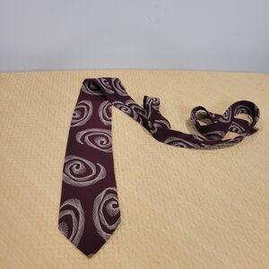 Giorgio armani vintage burgundy tie